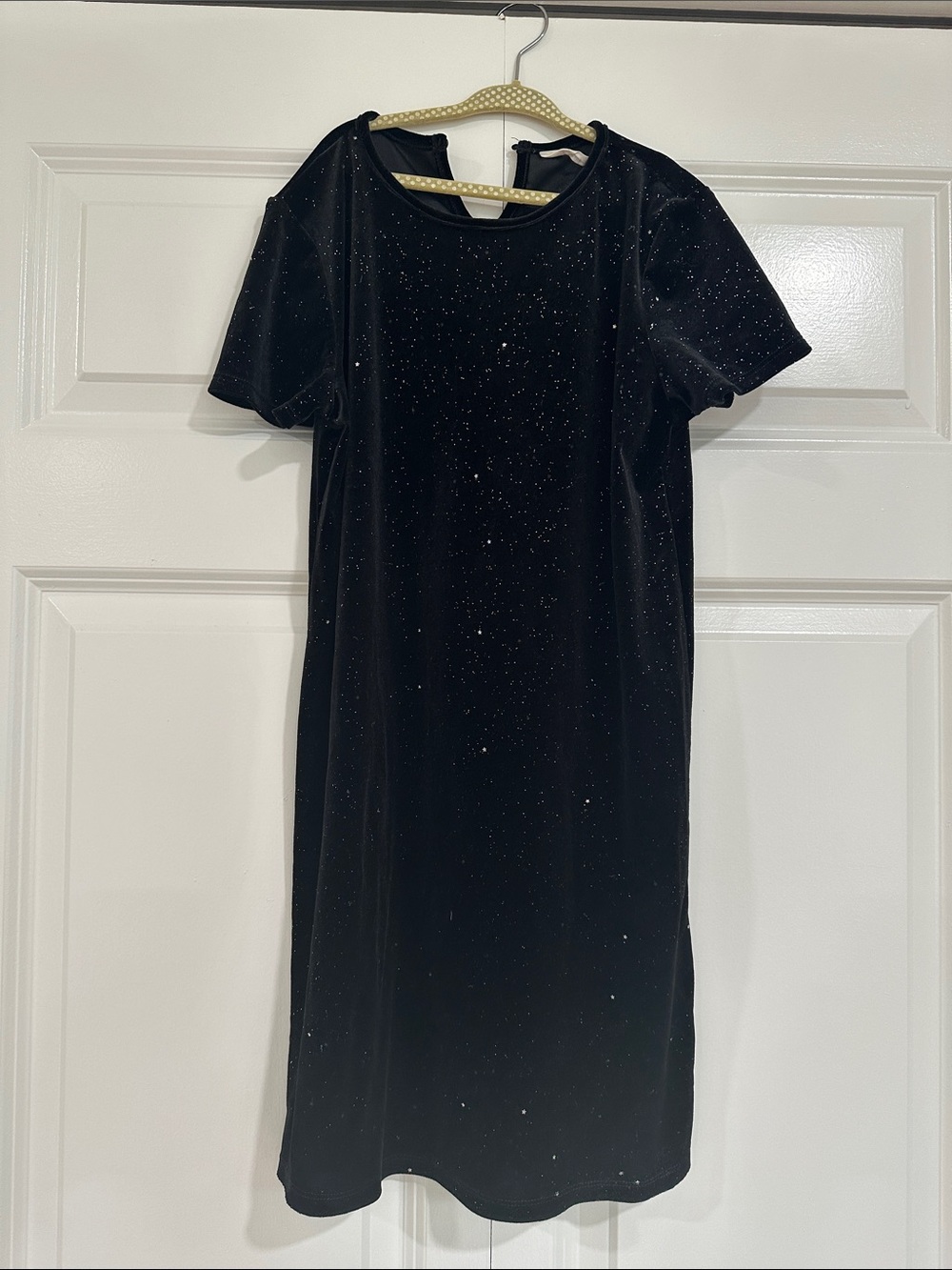 H&M Black Velvet Sparkle Party Dress
